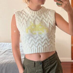 ZARA Small Alien sweater vest CROPPED